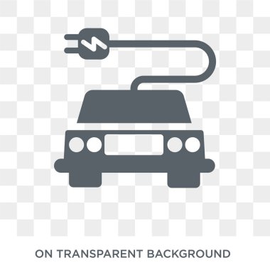 Güneş enerjisi araba simgesi. Yapay zeka, geleceğin teknoloji koleksiyonu üzerinden saydam arka plan trendy düz vektör güneş enerjisi araba simgesi. Yüksek kaliteli güneş enerjisi araba simge kullanımı web ve mobil için dolu