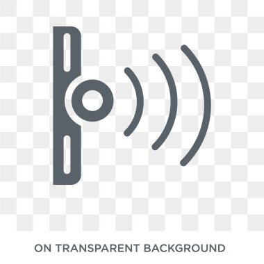 Kızılötesi simgesi. Yapay zeka, geleceğin teknoloji koleksiyonu üzerinden saydam arka plan trendy düz vektör Kızılötesi simgesi. Yüksek kaliteli web ve mobil için kızılötesi simgesi kullanın dolu