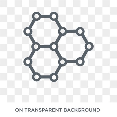 Graphene icon. Trendy flat vector Graphene icon on transparent background from Artificial Intelligence, Future Technology collection. High quality filled Graphene symbol use for web and mobile
