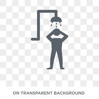 Simge duş. Trendy düz vektör insanlar koleksiyonundan şeffaf arka plan üstünde kutsal kişilerin resmi çözülme. Yüksek kaliteli çözülme simge kullanımı web ve mobil için dolu