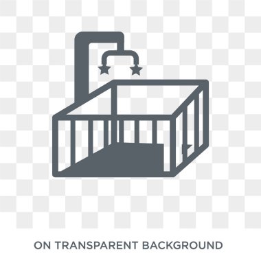 Çocuk Parkı simgesi. Trendy düz vektör insanlar koleksiyonundan şeffaf arka plan üstünde kutsal kişilerin resmi oyun parkı. Yüksek kaliteli çocuk parkı simge kullanımı web ve mobil için dolu