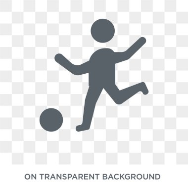 Bir top simgesi ile oynamak. Trendy düz insanlar koleksiyonundan şeffaf arka plan üzerindeki top simgesiyle oyun vektör. Yüksek kaliteli bir top simge kullanımı web ve mobil oyun dolu