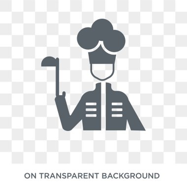 Mutfak Şef simgesi. İnsanlar koleksiyonundan şeffaf arka plan trendy düz vektör mutfak Şef simgesi. Yüksek kaliteli mutfak Şef simge kullanımı web ve mobil için dolu