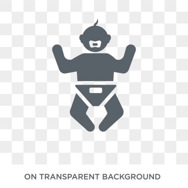 Bebek simgesi. Trendy düz vektör insanlar koleksiyonundan şeffaf arka plan üstünde kutsal kişilerin resmi bebek. Yüksek kaliteli bebek simge kullanımı web ve mobil için dolu