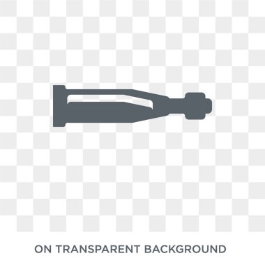 Nautical Monocular icon. Trendy flat vector Nautical Monocular icon on transparent background from Nautical collection. High quality filled Nautical Monocular symbol use for web and mobile