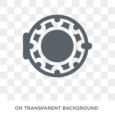 Tekne Porthole simgesi. Deniz koleksiyonundan şeffaf arka plan trendy düz vektör tekne Porthole simgesi. Yüksek kaliteli tekne Porthole simge kullanımı web ve mobil için dolu