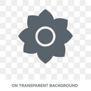 Manolya simgesi. Trendy düz vektör doğa koleksiyonundan şeffaf arka plan üstünde kutsal kişilerin resmi Manolya. Manolya simge kullanımı web ve mobil için yüksek kaliteli dolu