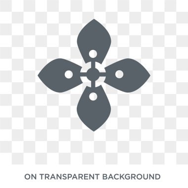 Ortanca simgesi. Doğa koleksiyonundan şeffaf arka plan trendy düz vektör Ortanca simgesi. Web ve mobil cihazlar için yüksek kaliteli dolu Ortanca sembolü kullanımı