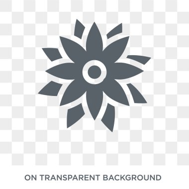 Astrantia simgesi. Trendy düz vektör doğa koleksiyonundan şeffaf arka plan üstünde kutsal kişilerin resmi Astrantia. Astrantia simge kullanımı web ve mobil için yüksek kaliteli dolu