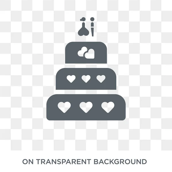 Pictograma Tort Nunta Conceptul Design Tort Nunta Din Colectia Nunta — Vector de stoc