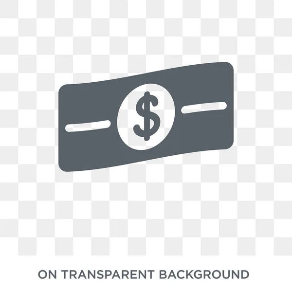 Dollar Icon Trendy Flat Vector Dollar Icon Transparent Background United — 스톡 벡터