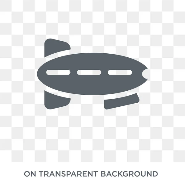 Dirigible Icon Dirigible Design Concept Transportation Collection Simple Element Vector — Wektor stockowy