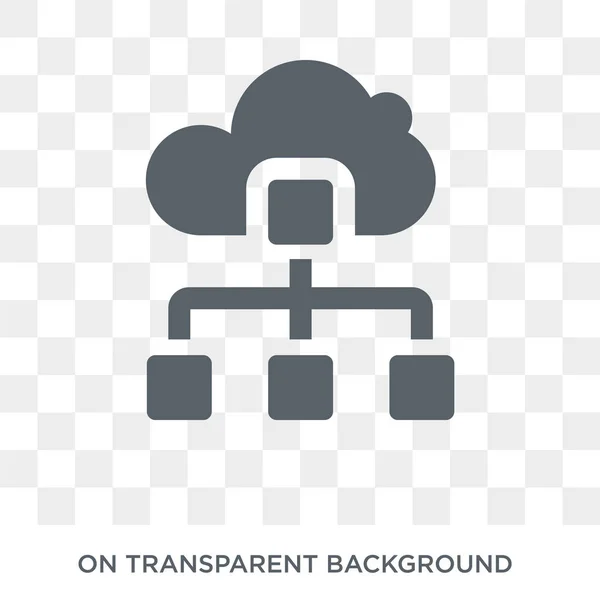 Ícone Sitemaps Vetor Plano Moda Ícone Sitemaps Fundo Transparente Coleção — Vetor de Stock