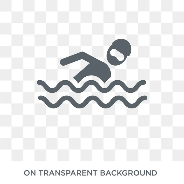 Schwimmendes Symbol Schwimmende Person Design Konzept Aus Der Sommerkollektion Einfache — Stockvektor