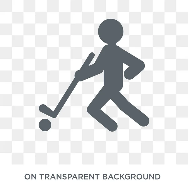 Ishockey Ikonen Trendiga Platt Vektor Ishockey Ikonen Transparent Bakgrund Från — Stock vektor