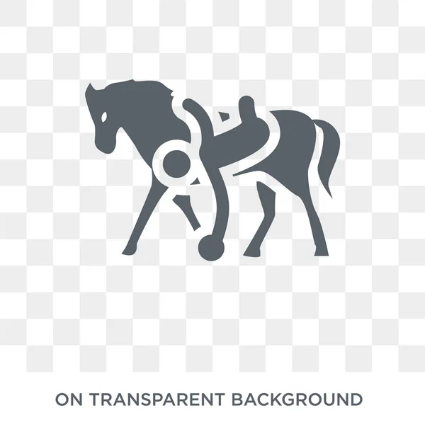 Pferdeball Ikone Trendiges Flaches Vector Horseball Symbol Auf Transparentem Hintergrund — Stockvektor