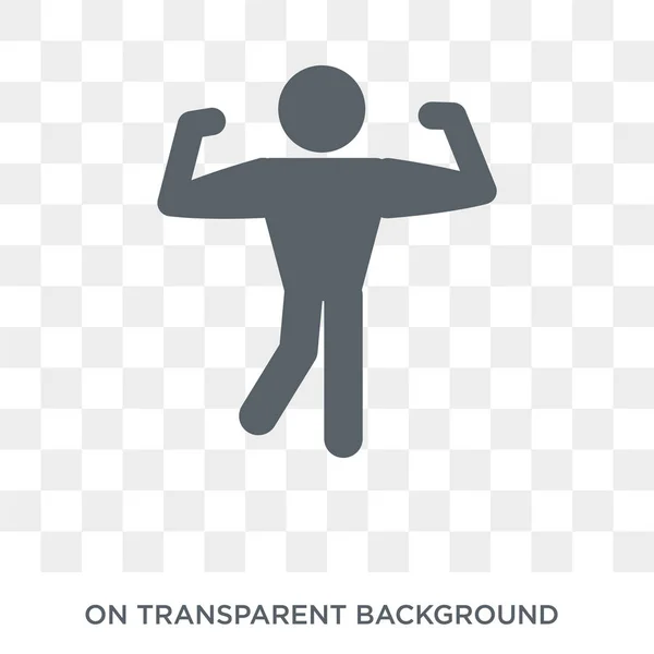 bodybuilding icon. Trendy flat vector bodybuilding icon on transparent background from sport collection. High quality filled bodybuilding symbol use for web and mobile