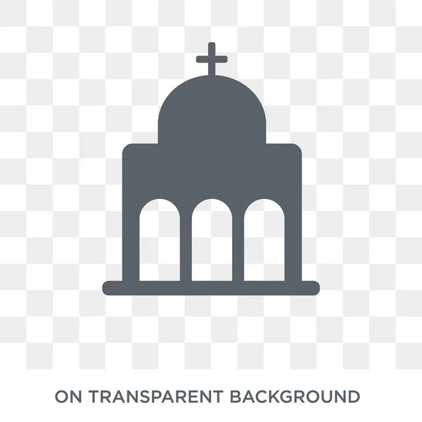 Temple icon. Trendy flat vector Temple icon on transparent background from Religion collection. High quality filled Temple symbol use for web and mobile