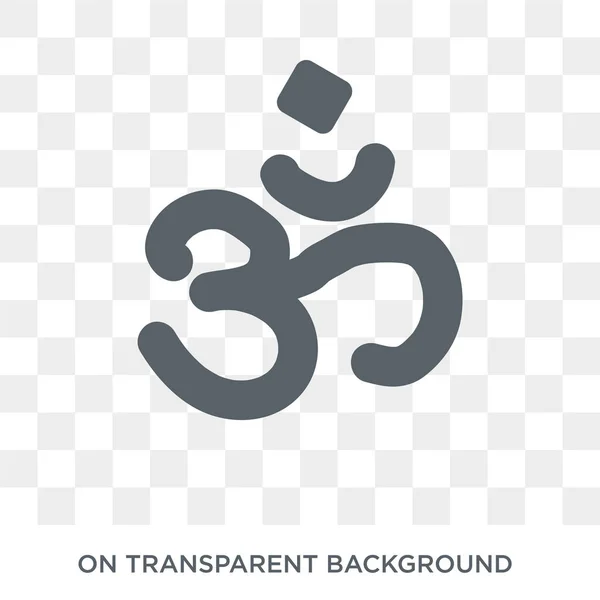 Hinduism Icon Trendy Flat Vector Hinduism Icon Transparent Background Religion — Stock Vector