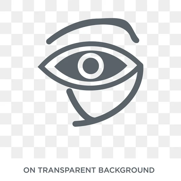 Eye Icon Trendy Flat Vector Eye Icon Transparent Background Religion — Stock Vector