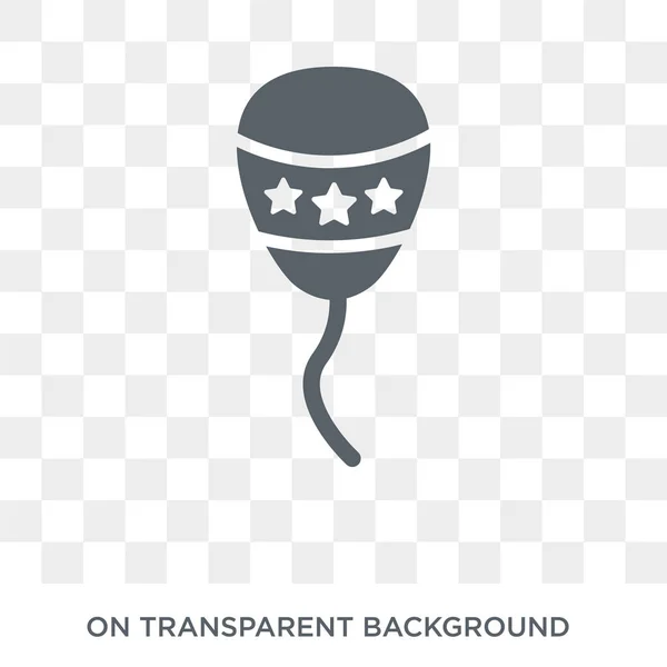 选举气球夫妇图标 选举气球夫妇的设计概念从政治收藏 透明背景上的简单元素矢量插图 — 图库矢量图片
