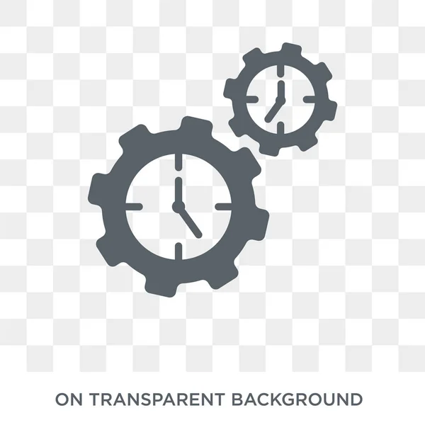 Processing Icon Trendy Flat Vector Processing Icon Transparent Background Artificial — Stok Vektör