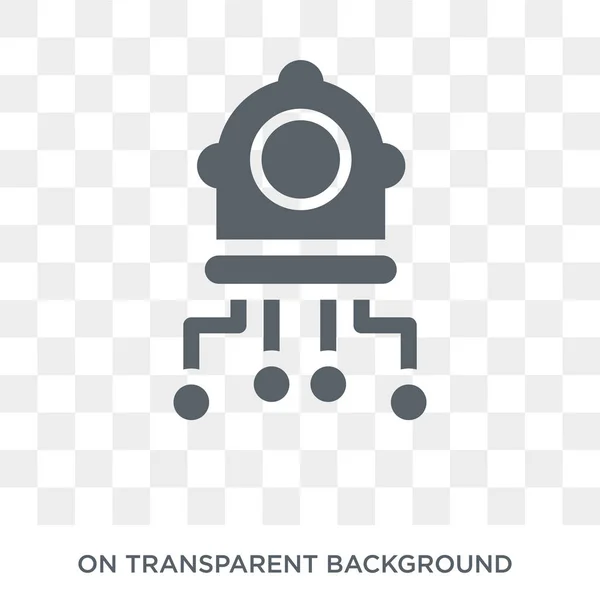 Icono Microbots Moderno Icono Microbots Vector Plano Sobre Fondo Transparente — Vector de stock