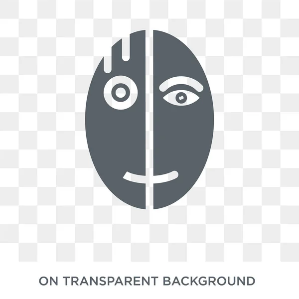 Icône Humanoïde Icône Humanoïde Vecteur Plat Tendance Sur Fond Transparent — Image vectorielle