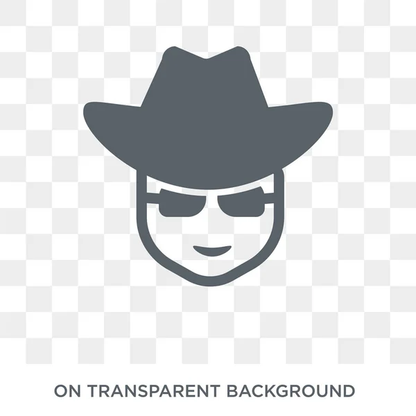 Άνθρωπος Πρόσωπο Καπέλο Και Γυαλιά Ηλίου Εικονίδιο Μοντέρνα Επίπεδη Διανυσματικά — Διανυσματικό Αρχείο
