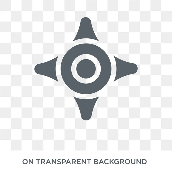Propeller Icon Trendy Flat Vector Propeller Icon Transparent Background Nautical — Stock Vector