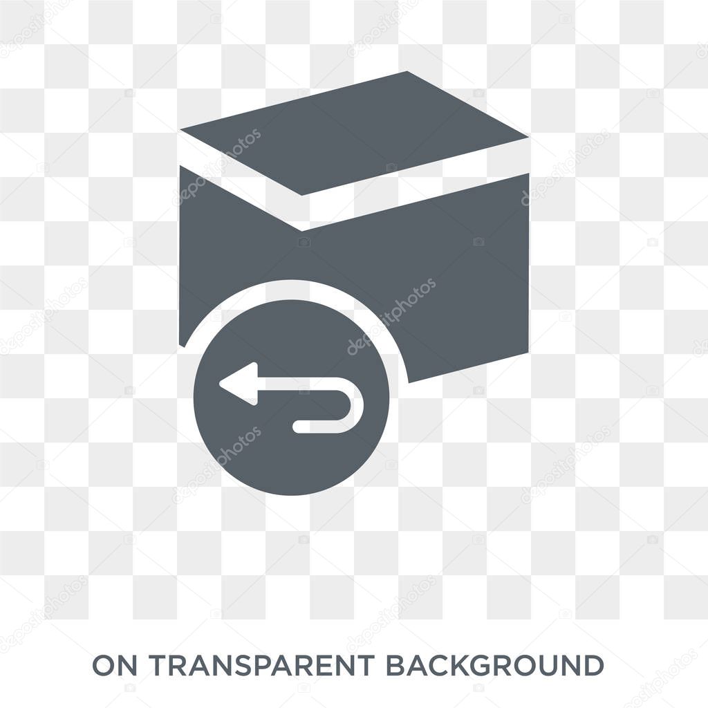 Return icon. Return design concept from  collection. Simple element vector illustration on transparent background.