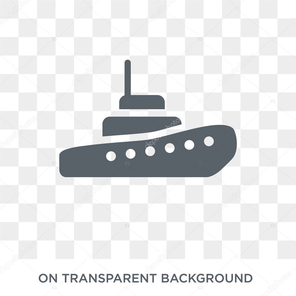 tugboat icon. tugboat design concept from Transportation collection. Simple element vector illustration on transparent background.
