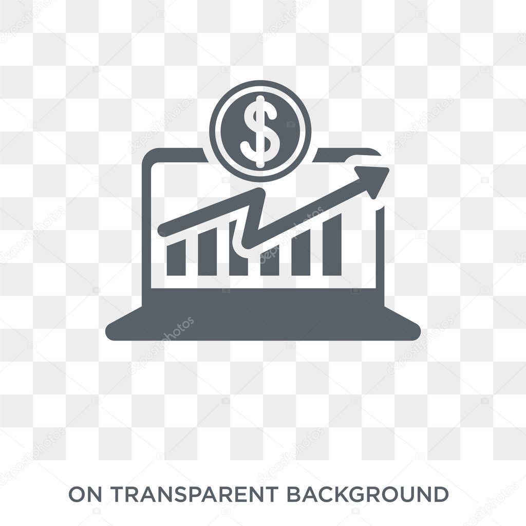 Conversion rate optimization icon. Trendy flat vector Conversion rate optimization icon on transparent background from Technology collection. High quality filled Conversion rate optimization symbol