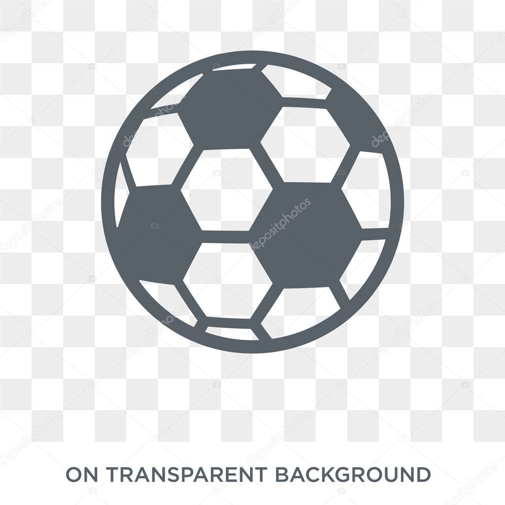 Soccer ball icon. Trendy flat vector Soccer ball icon on transparent background from sport collection. High quality filled Soccer ball symbol use for web and mobile