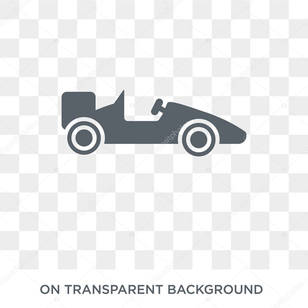 formula racing icon. Trendy flat vector formula racing icon on transparent background from sport collection. High quality filled formula racing symbol use for web and mobile