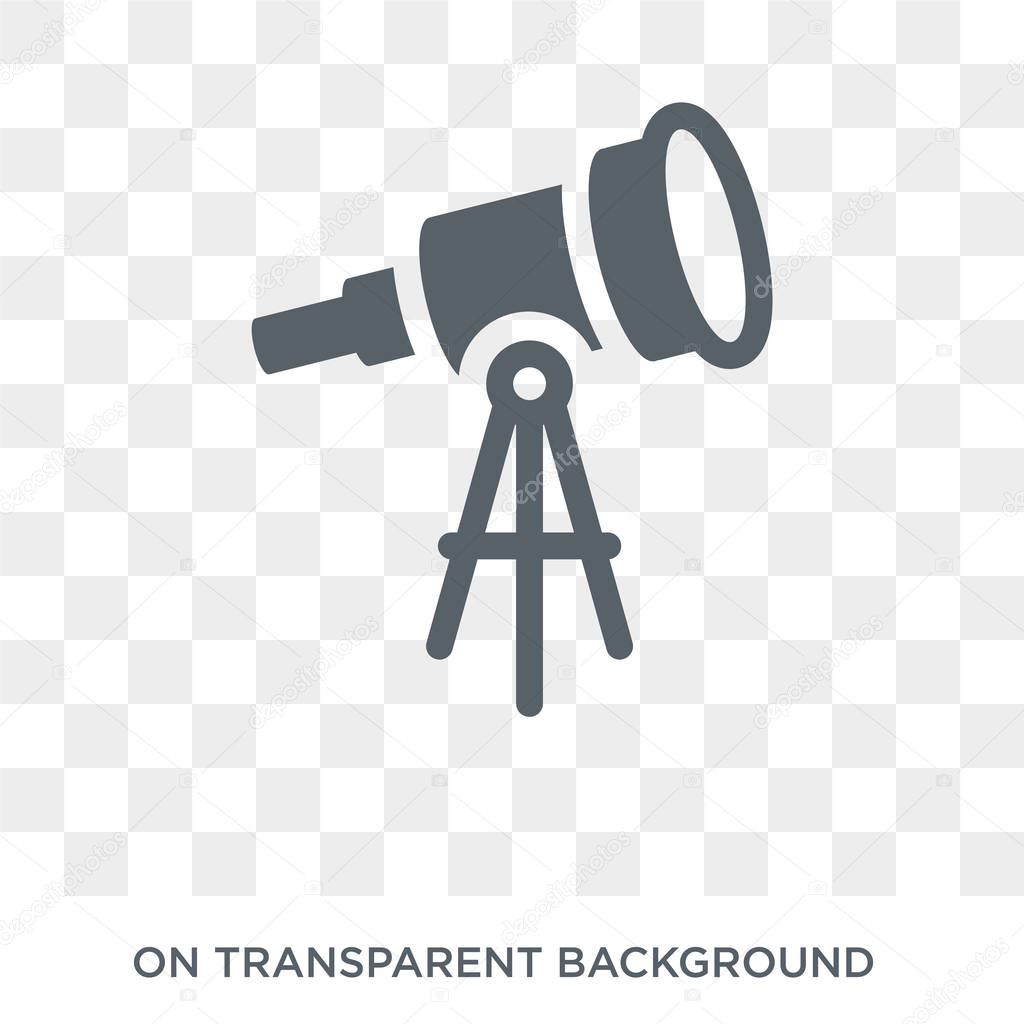 Telescope icon. Telescope design concept from Astronomy collection. Simple element vector illustration on transparent background.