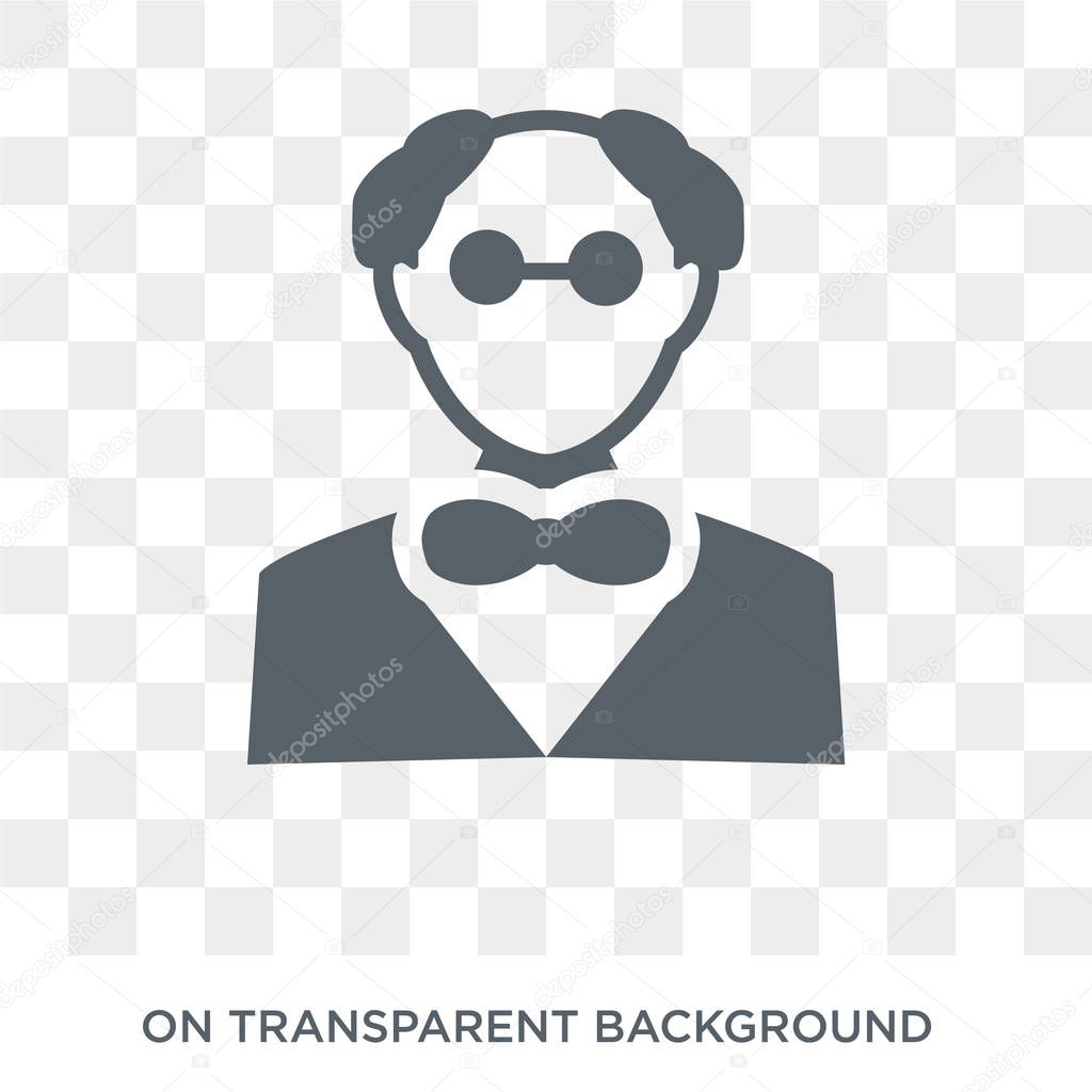 Butler icon. Trendy flat vector Butler icon on transparent background from Professions collection. High quality filled Butler symbol use for web and mobile