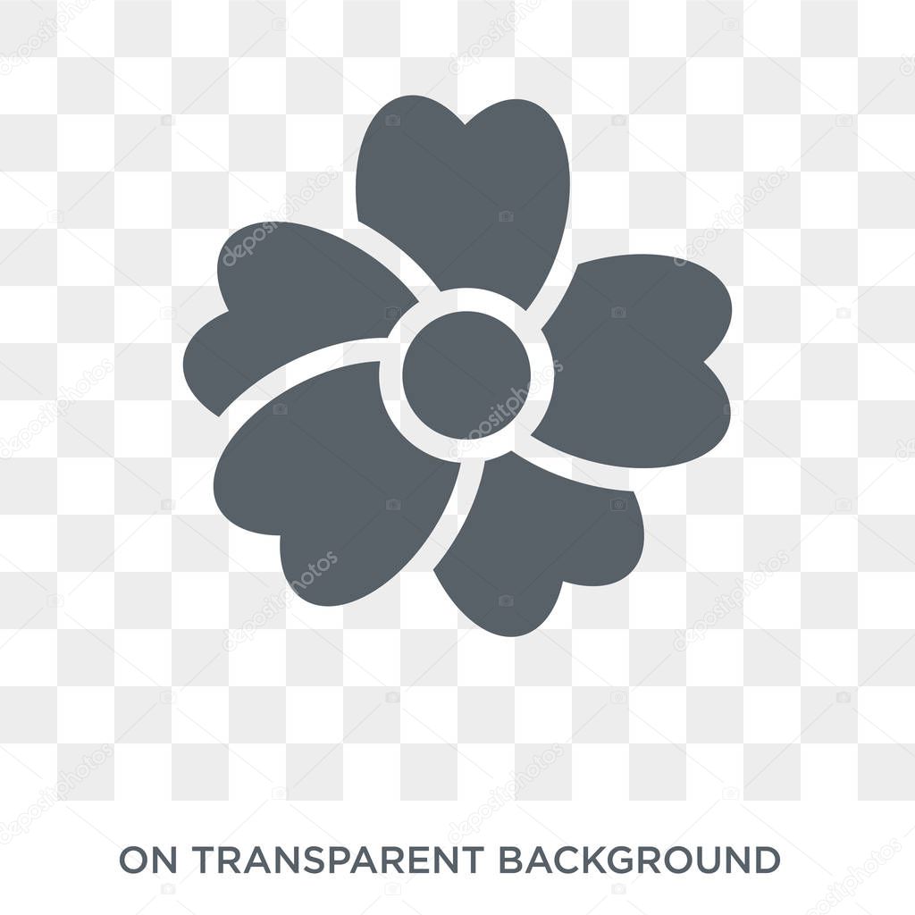 Geranium icon. Trendy flat vector Geranium icon on transparent background from nature collection. High quality filled Geranium symbol use for web and mobile