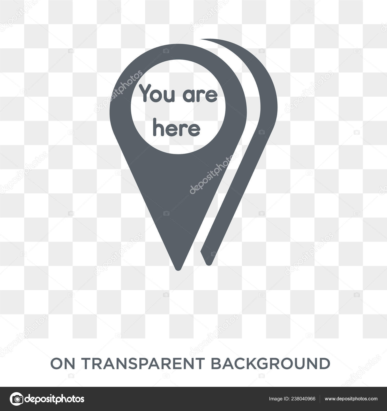 You Here Icon Trendy Flat Vector You Here Icon Transparent Stock Vector Image By C Tvectoricons 238040966