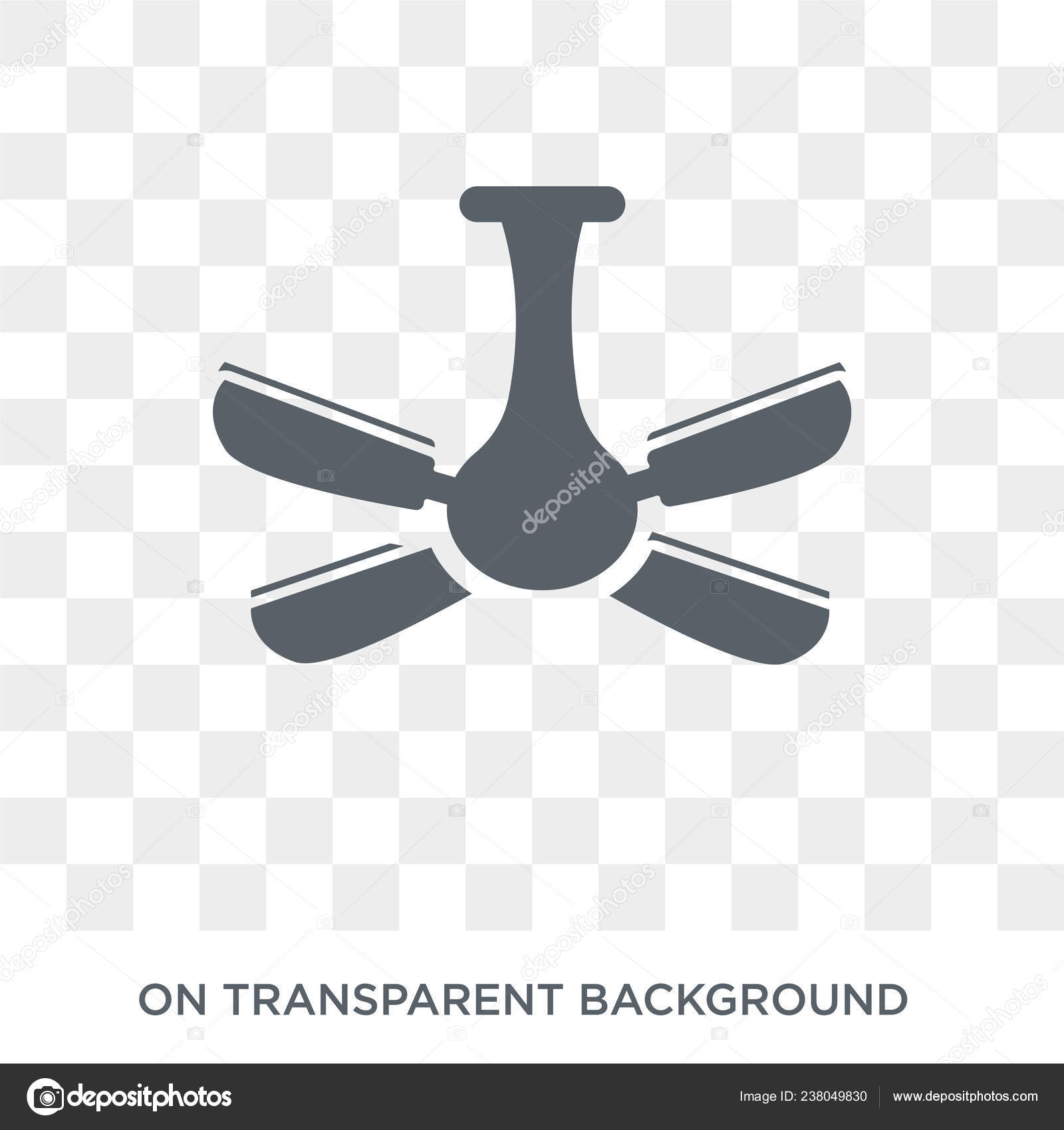 Ceiling Fan Icon Trendy Flat Vector Ceiling Fan Icon Transparent