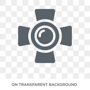 müzik spot simgesi. müzik spot tasarım konsepti müzik koleksiyonundan. Basit öğe vektör çizim şeffaf arka plan üzerinde.