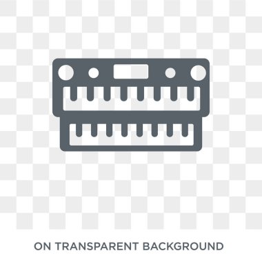 Organ simgesi. Organ tasarım konsepti müzik koleksiyonundan. Basit öğe vektör çizim şeffaf arka plan üzerinde.