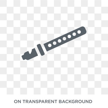 Flute icon. Flute design concept from  collection. Simple element vector illustration on transparent background.