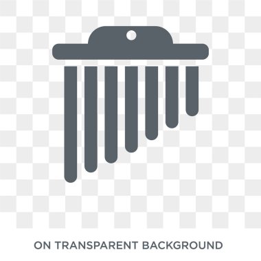 Simge chimes. Çanları müzik koleksiyonu kavram tasarlayın. Basit öğe vektör çizim şeffaf arka plan üzerinde.