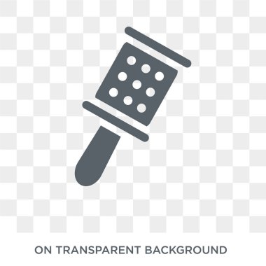 Cabasa simgesi. Cabasa tasarım konsepti müzik koleksiyonundan. Basit öğe vektör çizim şeffaf arka plan üzerinde.