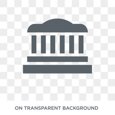 Museum icon. Museum design concept from  collection. Simple element vector illustration on transparent background.