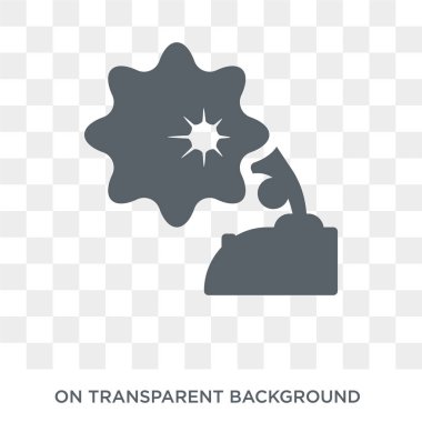 Gramofon simgesi. Koleksiyondan gramofon tasarım konsepti. Saydam arka planda basit eleman vektör çizimi.