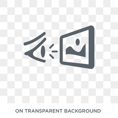 Sergi simgesi. Sergi tasarım konsepti koleksiyonundan. Basit öğe vektör çizim şeffaf arka plan üzerinde.