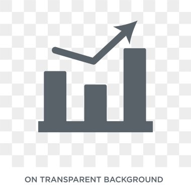 Pazarlama grafik simgesi. koleksiyon pazarlama üzerinden pazarlama grafik tasarım konsepti. Basit öğe vektör çizim şeffaf arka plan üzerinde.