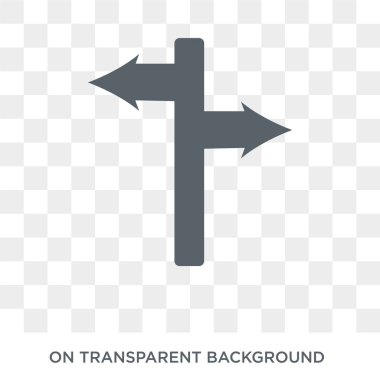 Signage icon. Trendy flat vector Signage icon on transparent background from Maps and Locations collection. High quality filled Signage symbol use for web and mobile